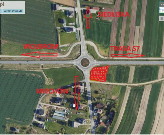 Wynajmę plac pod komis, kebab, parking, tablica reklamowa