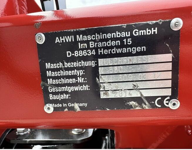 ROZDRABNIACZ DO PNI MARKI AHWI MULCHFRAESE M-500