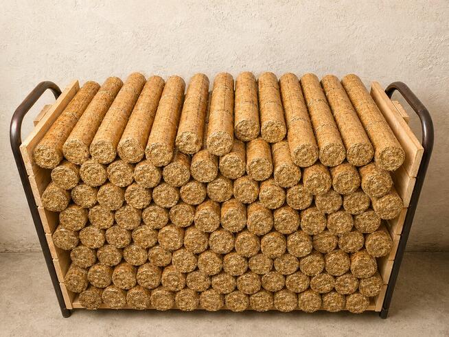 Brykiet ze słomy workowany 20kg – suchy, wygodny opał