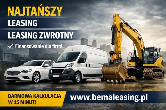 Leasing pojazdów osobowych, dostawczych, maszyn i urządzeń!