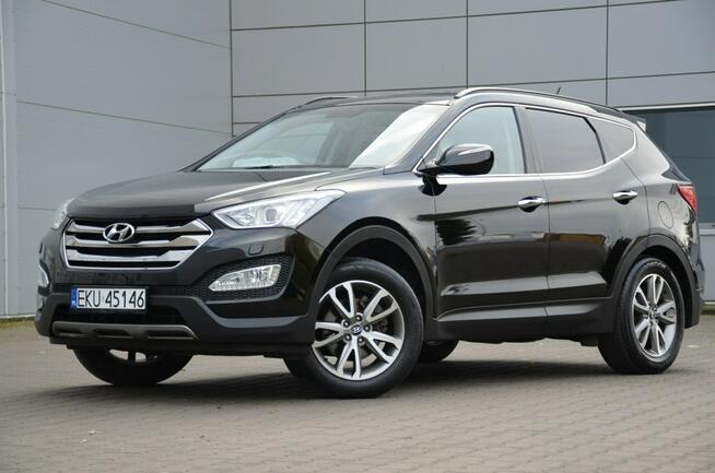 Hyundai Santa Fe Czarny Zarejestrowany 2.4GDI 192KM Serwis Skóra Bi-xenon Navi Kamera