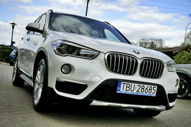 BMW X1 1,5d NAVI, skóra, alu R18, panorama, 2017r.