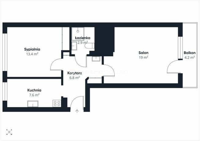 2 pokojowe z osobną kuchnią, 51m2 blisko Wawel