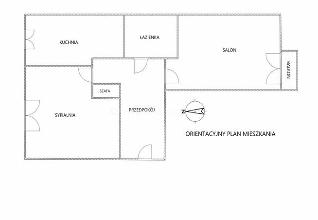 Funkcjonalne 2 pokoje przy ul. Kopernika