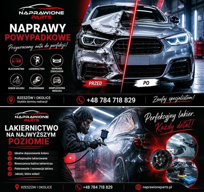 Blacharz Lakiernik samochodowy Naprawy Powypadkowe