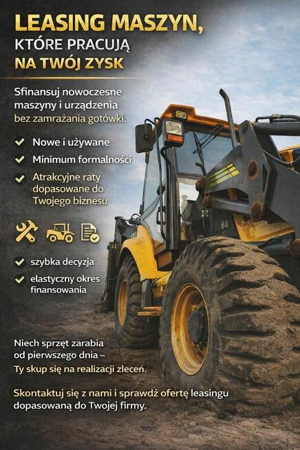 Leasing pojazdów osobowych, dostawczych, maszyn i urządzeń!