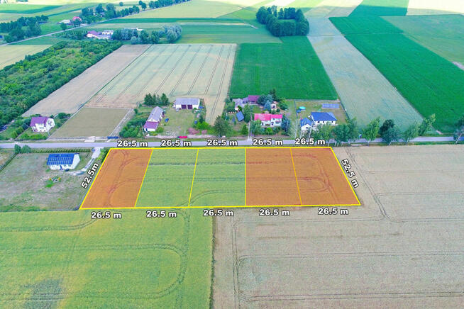 Działki budowlane w zielonej i spokojnej okolicy