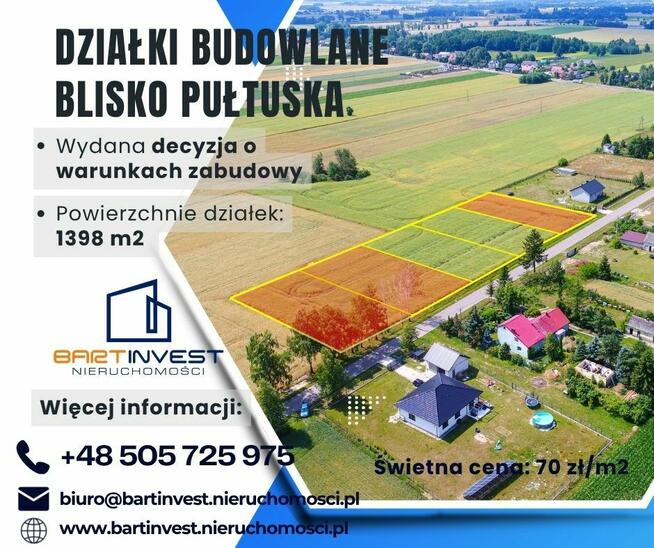 Działki budowlane w zielonej i spokojnej okolicy