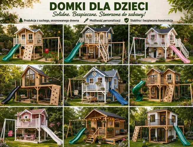 Domki dla dzieci – solidne i bezpieczne!