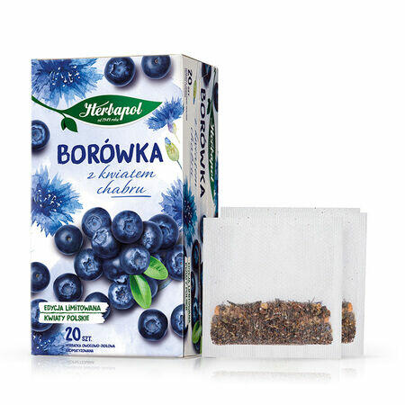 Herbata Herbapol kwiaty polskie borówka brzoskwinia malina