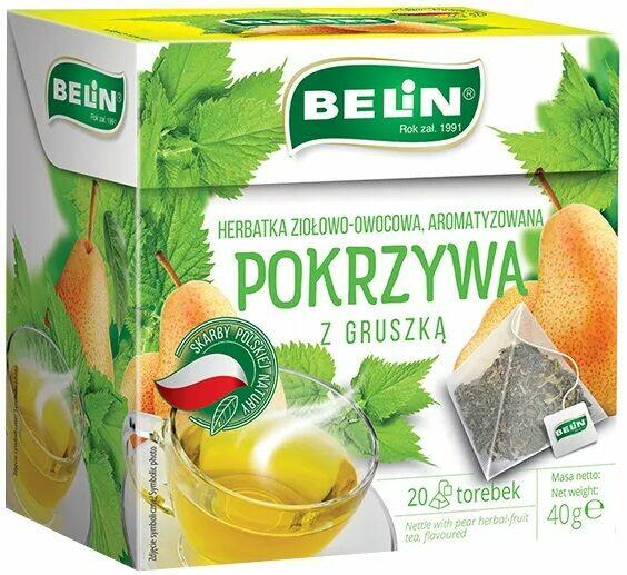 Belin herbata rumianek czarny bez pokrzywa gruszka melisa