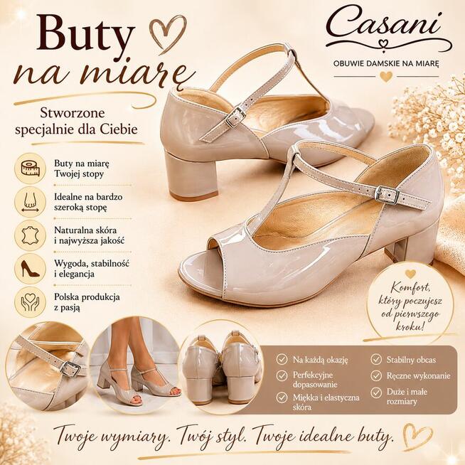 Ślubne na zamówienie buty produkujemy na miarę CASANI