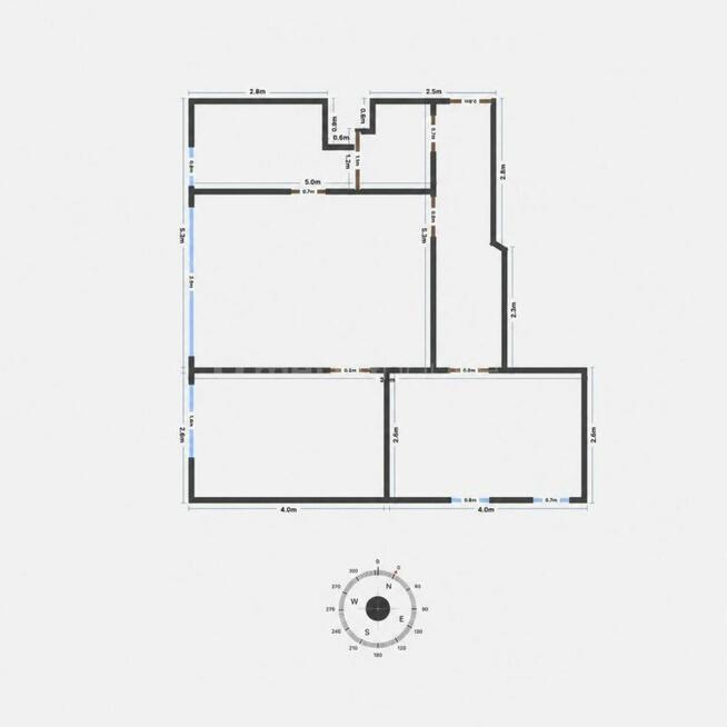3 pokoje 55 m² Okrzei 8 390 tys. zł