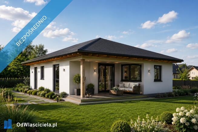 DOM PARTEROWY 110,89 m² | DZIAŁKA 1099 m² | Grotniki | SSZ