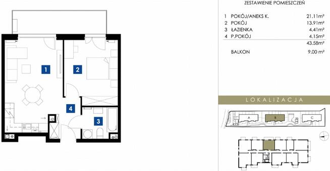 Nowe 2pok w zielonych Bronowicach clubhouse balkon