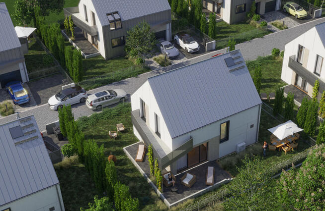 NOWOCZESNY DOM > 119,5 m2 > W OTOCZENIU ZIELENI