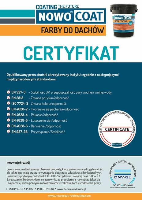 Farba NOWOCOAT do dachówek domix-wadowice pl CZARNY GL.12