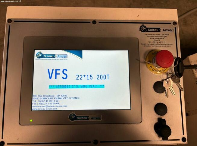 Prasa mostowa SUTEAU ANVER VFS 22x15 200t