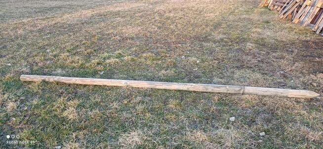PALIKI DO SADU 3.5 M/6-8 CM - MOCNE - OSTATNIE SZTUKI!