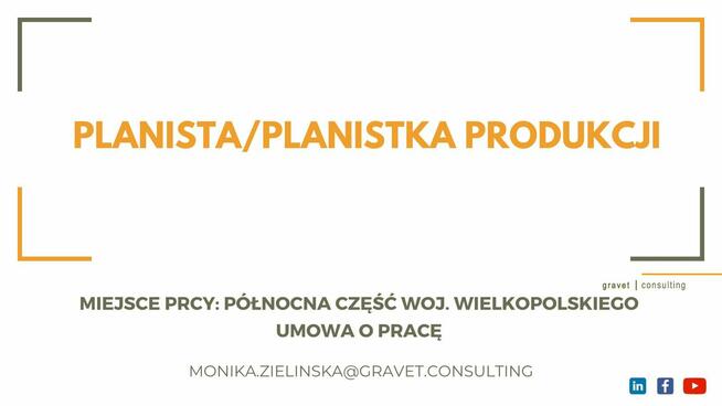 PLANISTA/PLANISTKA PRODUKCJI