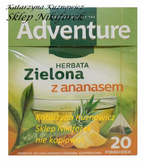 Herbata zielona Adventure - opuncja figowa mango ananas 20t.