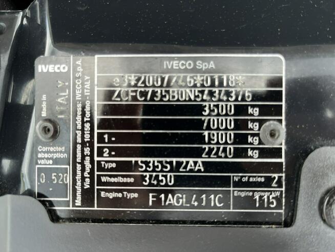 Iveco Daily 35S16 Mroźnia-Chłodnia -29/+20*C + Sieć_230V * GWARANCJA *