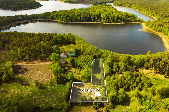 Działka 2166 m² z widokiem na jezioro i WZ