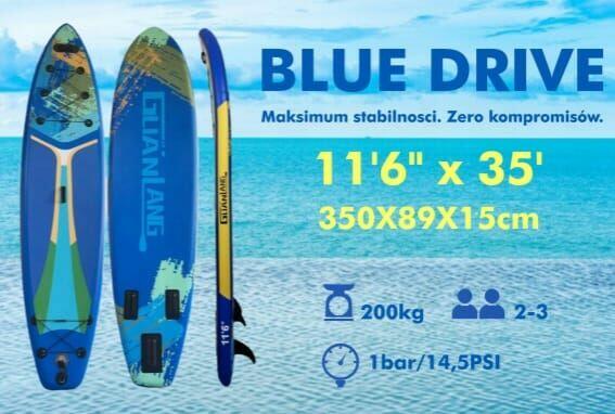 Deska SUP do pływania 320 / 335 / 350 cm+ komplet akcesoriów