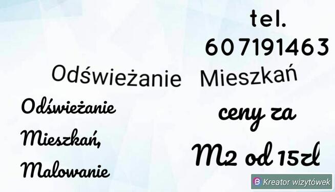 Malowanie Mieszkań, odświeżanie.