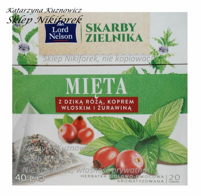 Herbata Lord Nelson melisa kardamon rumianek pokrzywa mięta