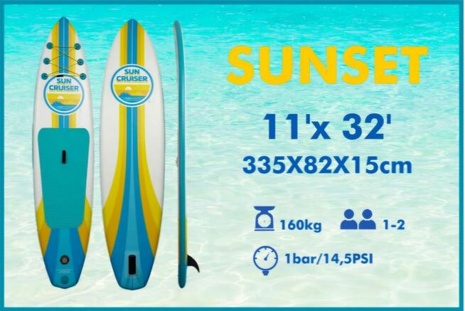 Deska SUP do pływania 320 / 335 / 350 cm+ komplet akcesoriów
