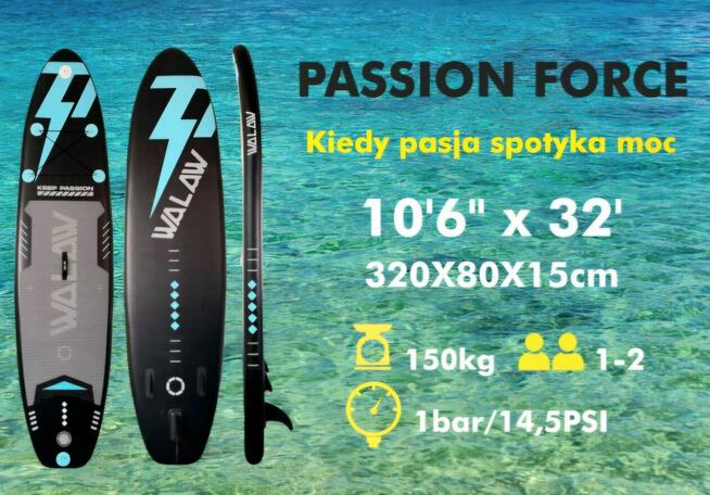 Deska SUP do pływania 320 / 335 / 350 cm+ komplet akcesoriów