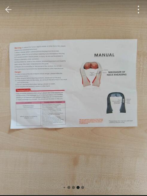 Masażer karku szyi ciała Shiatsu z podgrzewaniem nowy kołnie