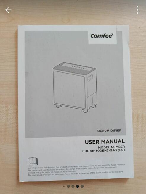 Osuszacz powietrza Comfee 30L Wi-Fi UV-C nowy