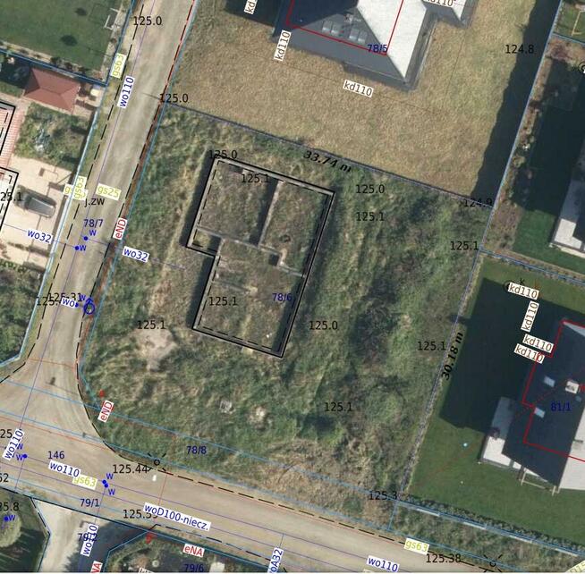 Działka budowlana Pruszowice gm. Długołęka, Gwiaździsta