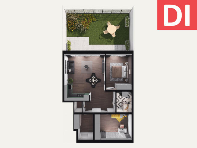 Apartament z ogródkiem 62,66 m2 > ul. Sandomierska