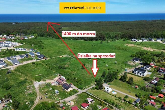 HIT Działka budowlana 1015 m² 1,4 km od morza