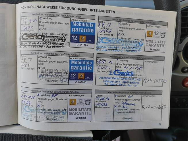 Renault Modus Lift, bez turbo, niski przebieg, klima, isofix, wielofunkcja, zarejest