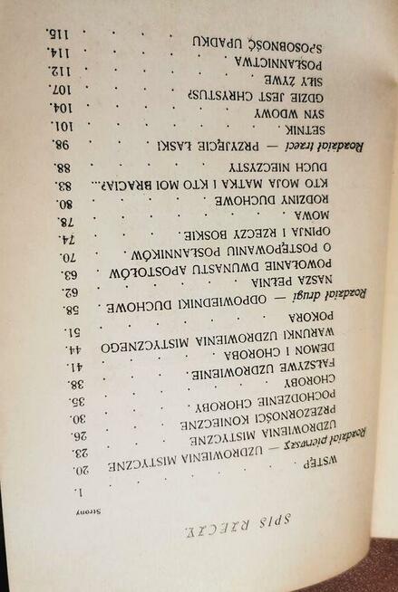 Sedir Uzdrowienia Chrystusa rok wydania 1930