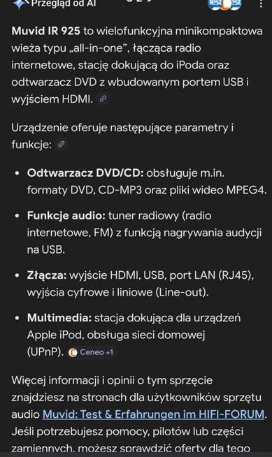 Zestaw muvid IR 950 sprzedam