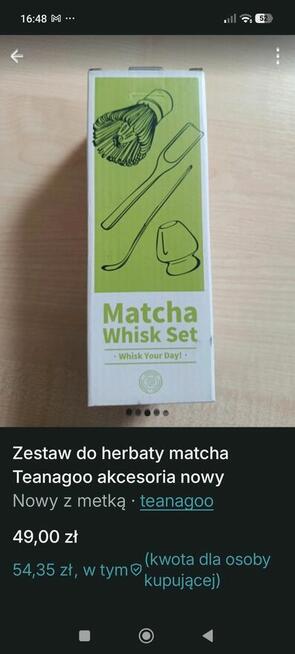Zestaw do herbaty matcha Teanagoo akcesoria japońskie nowy k