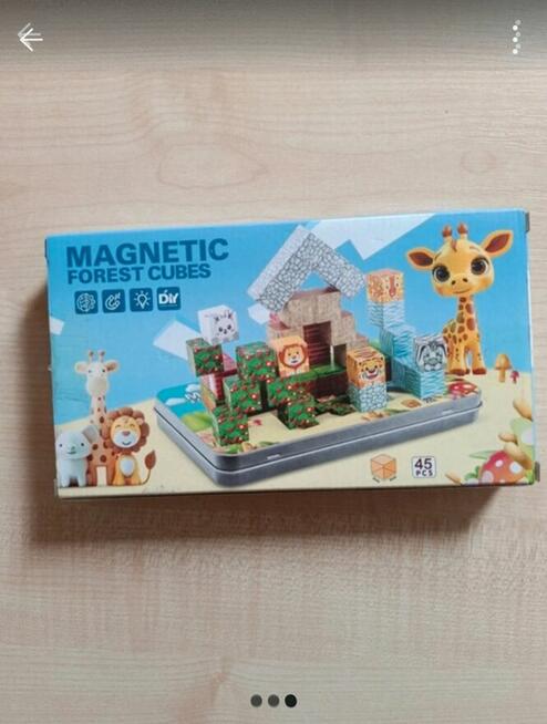 Klocki magnetyczne w puszce Magnetic Forest Cubes nowe zesta