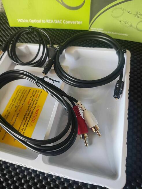 Konwerter DAC optyczne Cyfrowe analogowe Konwerter Toslink