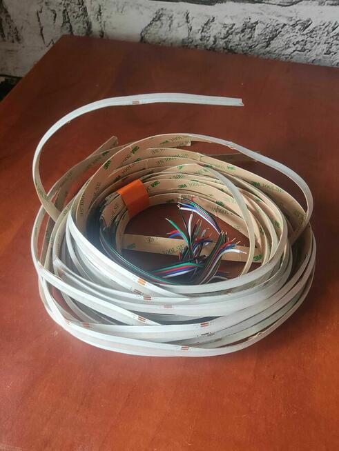 Taśma LED COB 24V Neon lampki diody linia ciepła biel białe