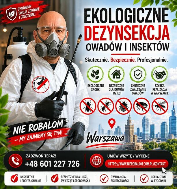 Naturalne ekologiczne usługi dezynsekcji