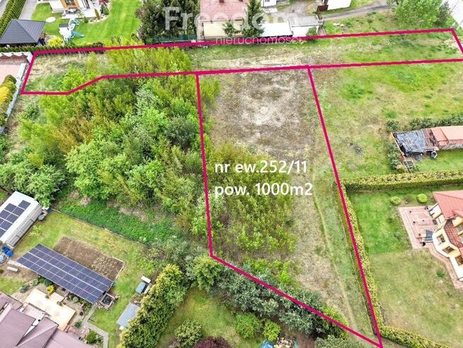 Działka budowlana 1000m2 z MPZP