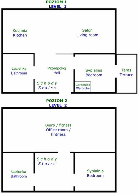 Komfortowy dwupoziomowy apartament 108m2 Kraków Lasogórska