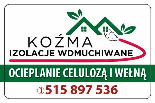 Ocieplenia celulozą stropów dachów, nadmuch wełny skalnej