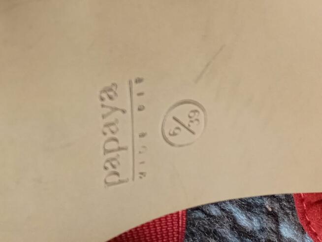 Buty letnie c.pomarańczowe rozm.39 -40 zł