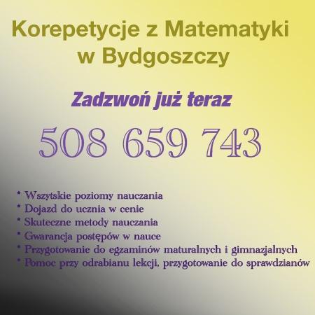 Korepetycje z matematyki w Bydgoszczy